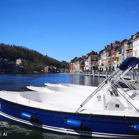 Vue Sur Meuse Avec Jacuzzi Et Sauna Exterieur. Yvoir Eksteriør billede