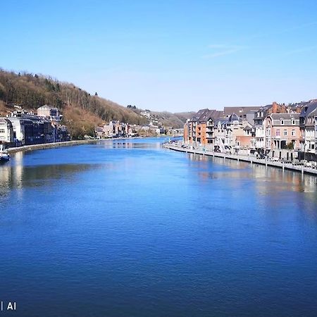 Vue Sur Meuse Avec Jacuzzi Et Sauna Exterieur. Yvoir Eksteriør billede