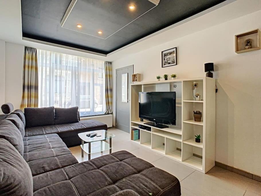 Vue Sur Meuse Avec Jacuzzi Et Sauna Exterieur. Yvoir Eksteriør billede