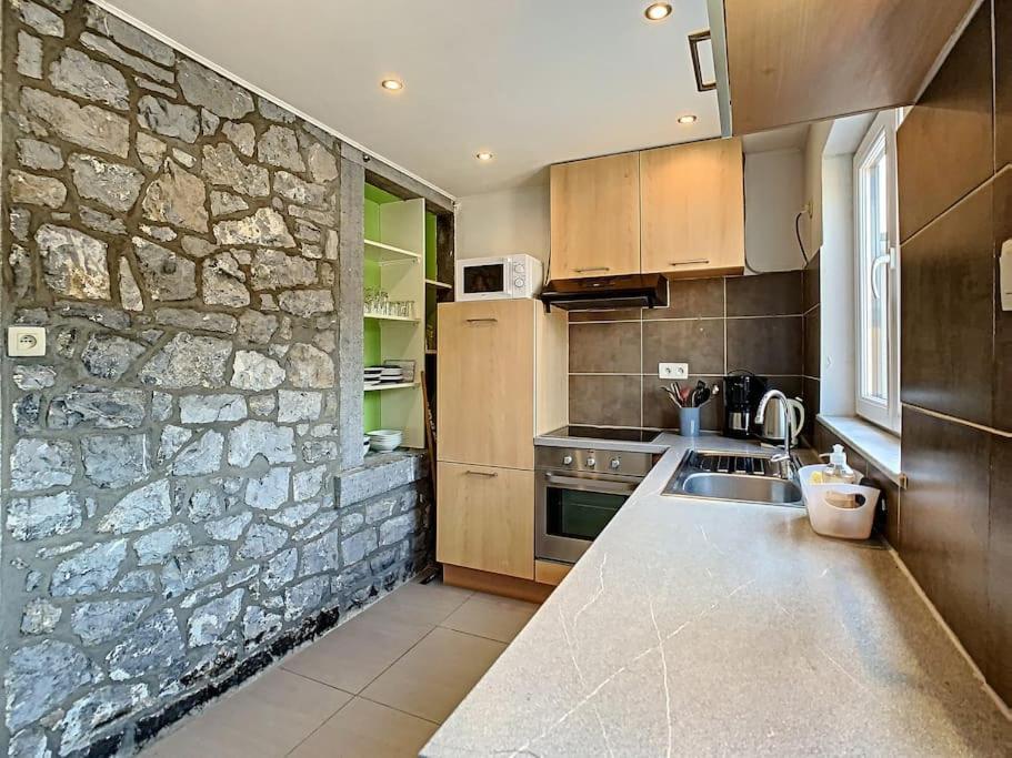 Vue Sur Meuse Avec Jacuzzi Et Sauna Exterieur. Yvoir Eksteriør billede